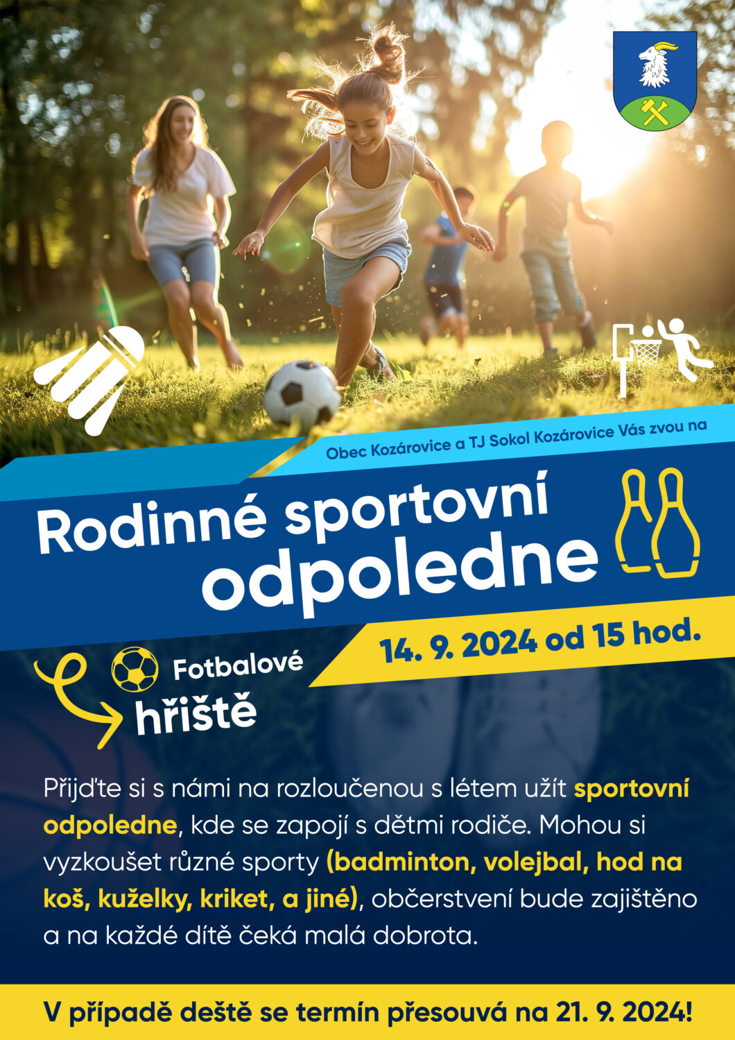 Rodinné sportovní odpoledne – 14. 9. 2024