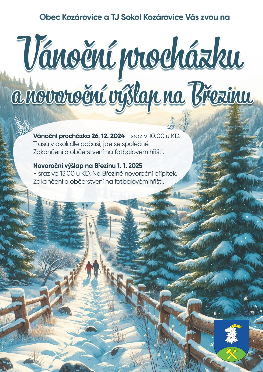 Vánoční procházka a novoroční výšlap na Březinu – 26. 12. 2024 a 1. 1. 2025